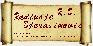 Radivoje Đerasimović vizit kartica